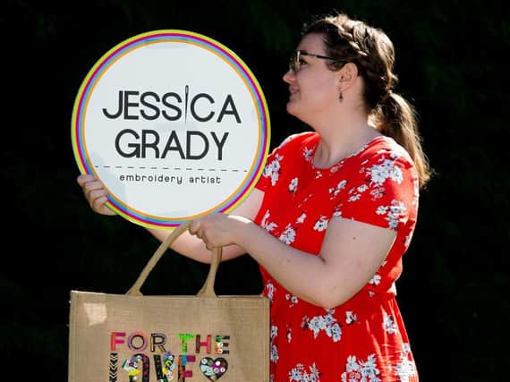 Embroidery artist, Jessica Grady is running workshops at this weekend's Festival of Thrift  Picture: James Hardisty