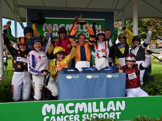The 12 amateur riders raised more than £150,000 for Macmillan Cancer Support
