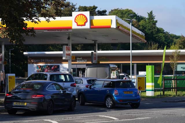 A shortage of HGV drivers is disrupting fuel supplies.