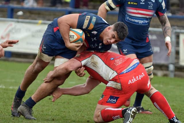FIVE POINTS: Doncaster's Guido Volpi scored a second-half try against London Scottish.
