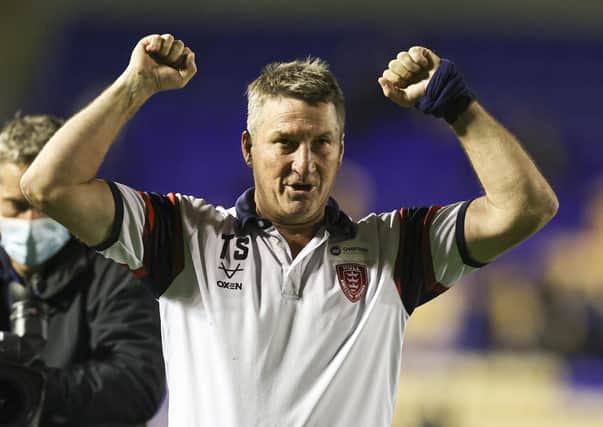 GRAND FINAL BID: The pressure is off Tony Smith coach and his Hull Kingston Rovers side against Catalans Dragons. Picture: Paul Currie/SWpix.com