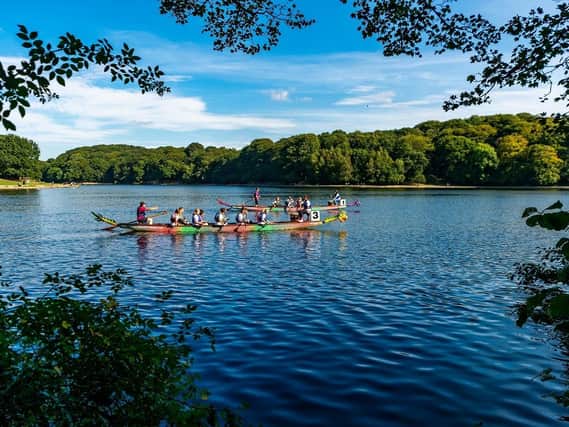 The Leeds Dragon Boat Race on Waterloo Lake at Roundhay Park. (Pic credit: James Hardisty)
