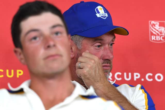 Team Europe's Lee Westwood during a press conference after defeat to Team USA at the end of day three of the 43rd Ryder Cup at Whistling Straits, Wisconsin. (Picture: Anthony Behar/PA Wire)