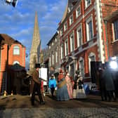 Gentleman Jack being filmed in York