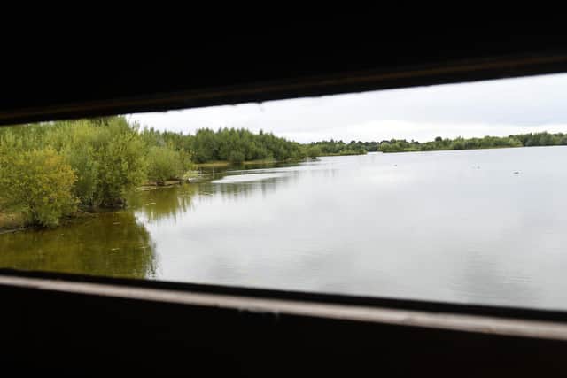 A view from a bird hide at Hatfield Moors and Humberhead Peatlands. (Gary Lonbottom).