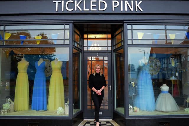 Tickled Pink, in Hatfield, with owner Michele Milnes. (Marie Caley)