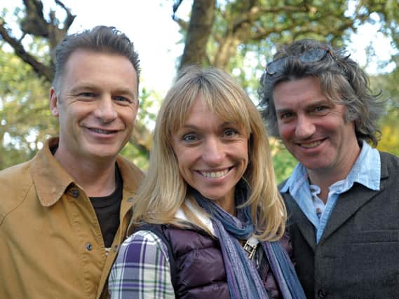 Martin Hughes-Games (right) during his time presenting Springwatch with Michaela Strachan and Chris Packham. Picture: Nigel Slater.