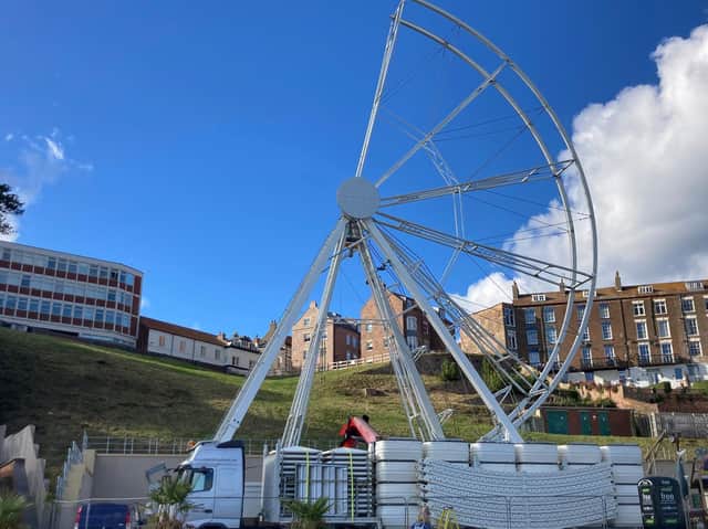 The wheel on Scarborough seafront is coming down