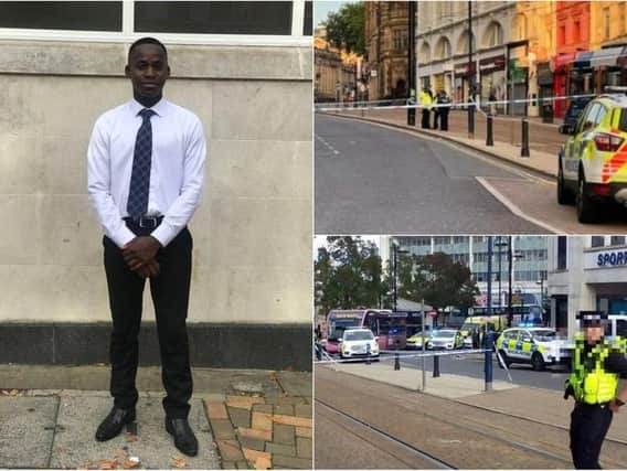 Mohamed Issa Koroma was stabbed to death on High Street in Sheffield city centre earlier this month