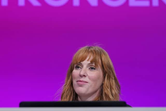 Labour deputy leader Angela Rayner delivered a foul-mouthed rant against Tories at her party's annual conference in Brighton.