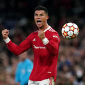 Manchester United's Cristiano Ronaldo celebrates after the final whistle of the UEFA Champions League, Group F match at Old Trafford, Manchester. (Picture: Martin Rickett/PA Wire)