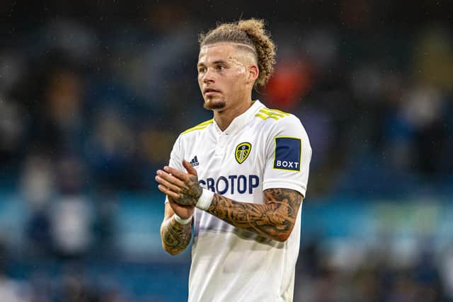 Firm favourite: Kalvin Phillips applauds the Leeds United fans who Marcelo Bielsa believes will play a big part in the next chapter of his career. (Picture: Tony Johnson)