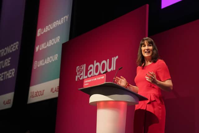 This was Shadow Chancellor Rachel Reeves addressing the Labour Party conference.
