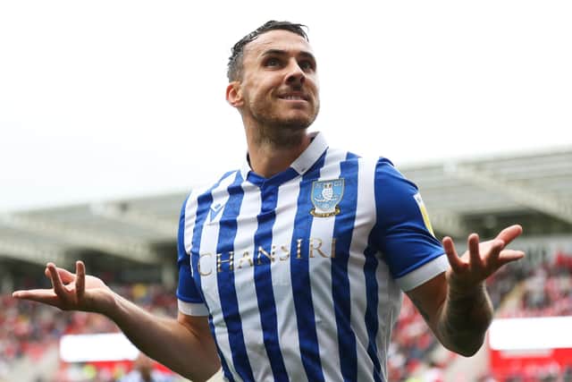 Sheffield Wednesday's Lee Gregory celebrates scoring against Rotherham (Picture: PA)