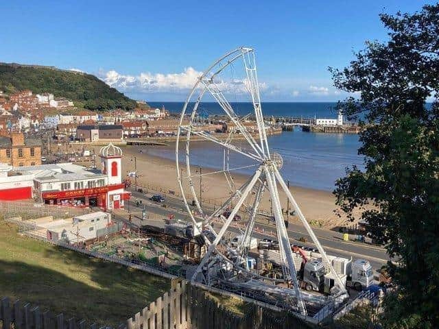 The wheel on Scarborough's seafront is being dismantled.