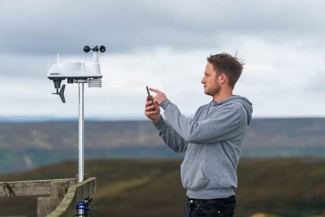 Amateur weatherman Andrew Vis runs 30 weather stations in North Yorkshire's remotest places to capture the county's most extreme weather. Image: James Hardisty
