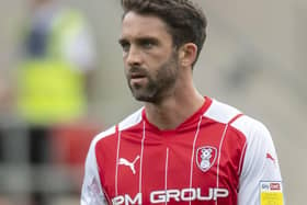 Will Grigg set Rotherham United on their way to victory at Cheltenham. Picture: Tony Johnson