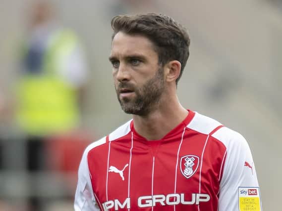 Will Grigg set Rotherham United on their way to victory at Cheltenham. Picture: Tony Johnson