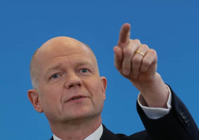 William Hague is a former Tory leader and an ex-Foreign Secretary.