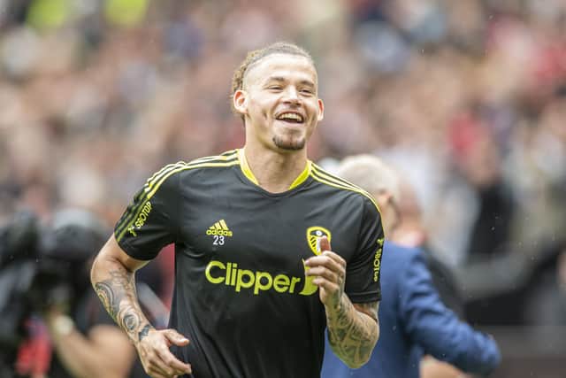Kalvin Phillips with Leeds United at Manchester United where he has already been linked (Picture: Tony Johnson)