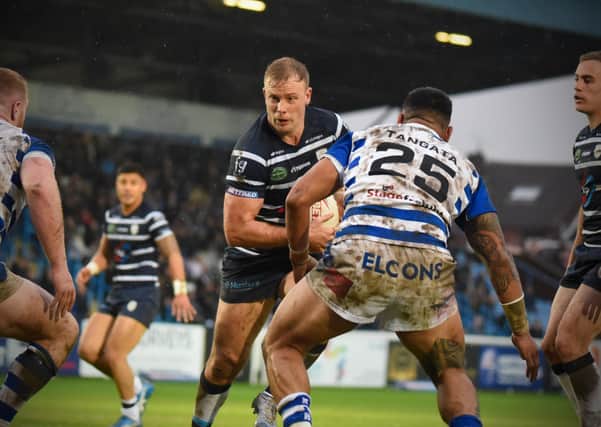 Former Wales prop Craig Kopczak helped power Featherstone Rovers to a 42-10 victory over Halifax Panthers in the Championship play-offs. Picture: dec Hayes