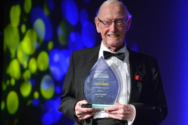 Jack Tordoff at the YP Excellence in Business Awards in 2016.