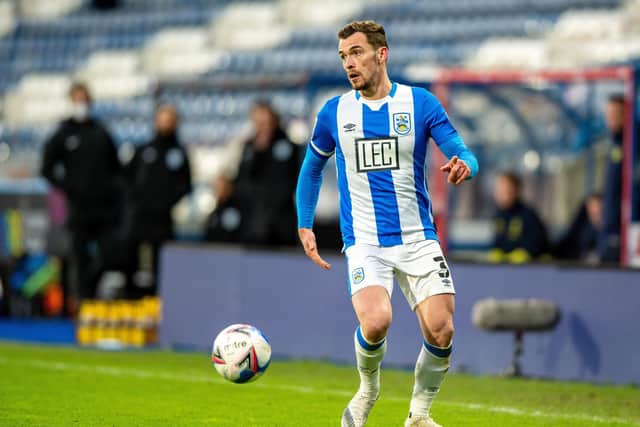 Harry Toffolo of Huddersfield Town full of praise for Sorba Thomas (Picture:  Bruce Rollinson)