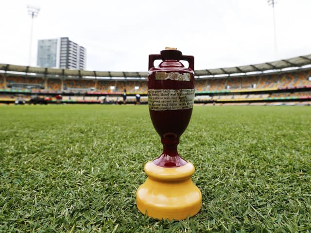 The Ashes Urn. Picture: Jason O'Brien/PA