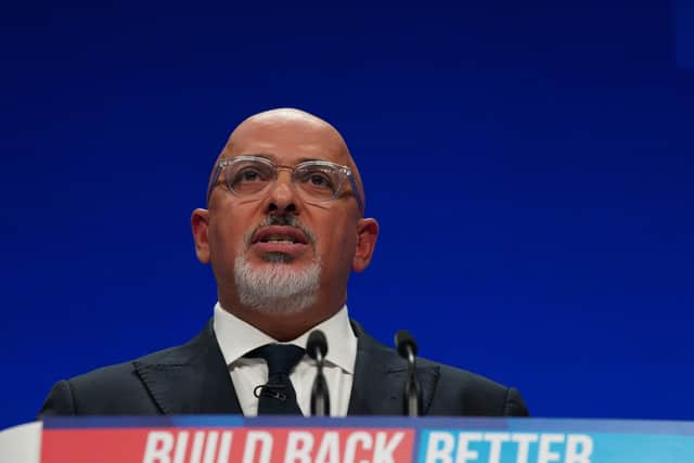 This was Education Secretary Nadhim Zahawi addressing the Tory party conference.