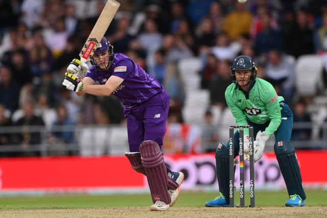 Batter Harry Brook made an ompressive contribution with the bat for the Northern Superchargers in The Hundred. Picture: Stu Forster/Getty Images