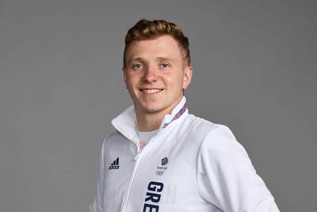 Joe Litchfield, a member of the Great Britain Olympic Swimming team (Picture: Karl Bridgeman/Getty Images for British Olympic Association)