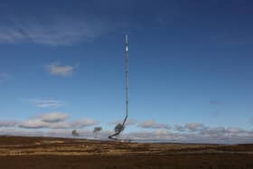 The Bilsdale TV mast crashing to earth