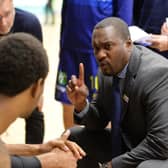 FOCUSSED: .Sheffield Sharks coach Atiba Lyons  Picture: Bruce Rollinson