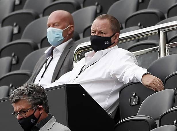 OWNER: Mike Ashley watches a Newcastle United game at St James' Park