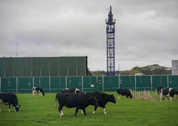 A Cuadrilla fracking rig near Blackpool.