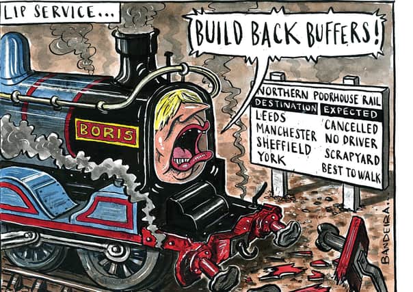 Graeme Bandeira's cartoon of Northern Powerhouse Rail is in The Yorkshire Post this weekend.
