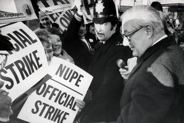 Labour premeir Jim Callaghan during the 1978-79 winter of discontent.