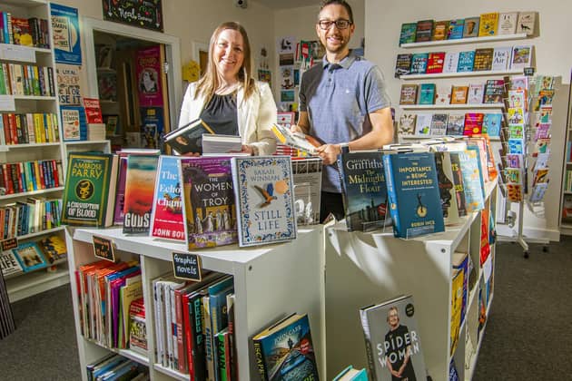 Louise and James Ashmore set to celebrate national Bookshop Day, at their independent shop, Read Bookshop in Holmfirth. Picture Tony Johnson