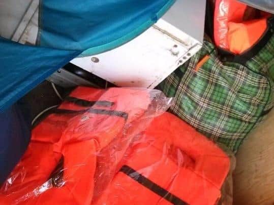 Lifejackets were found on a boat