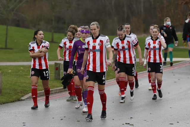 Sheffield United Women players are in action today against Liverpool. Picture: Darren Staples/Sportimage
