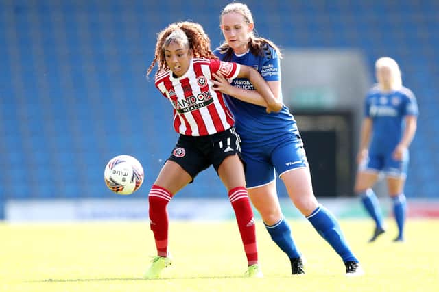 Sheffield United Women general manager Zoe Johnson believes having players such as Jess Clarke on board will only help attract players to the game. Picture: Lewis Storey/FA/Getty Images
