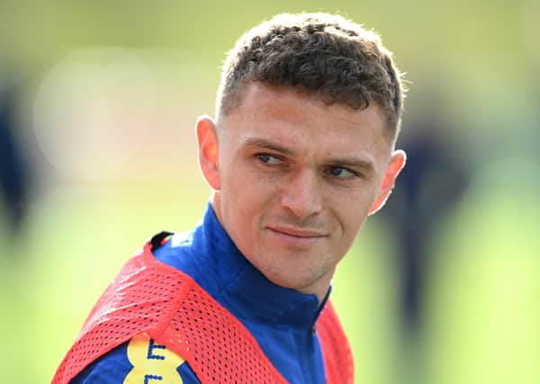 England's new captain for the evening, Kieran Trippier. (Photo by Michael Regan/Getty Images)