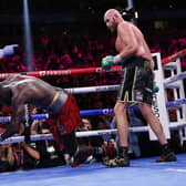 Tyson Fury knocks out Deontay Wilder to win in the 11th round. PIC: PA