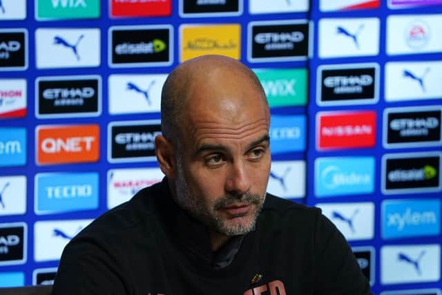 B TEAMS: Manchester City boss Pep Guardiola has suggested it would be “best for English football” for academy players to go up against sides in the Championship or League One every weekend. Picture: Getty Images.