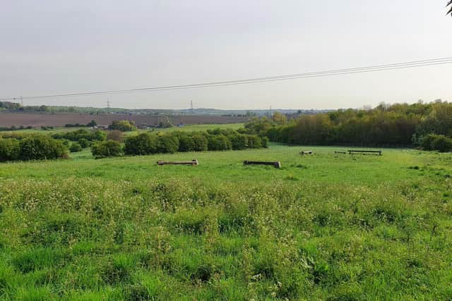 The fields in Hanging Heaton