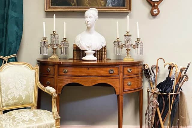 The sale includes country house furniture