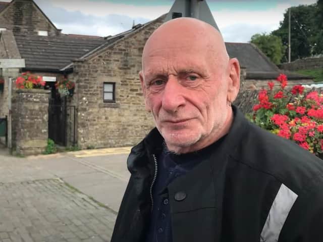 Anthony Wood, 73, in an image from a video he appeared in on the Youtube channel The Camping Biker
