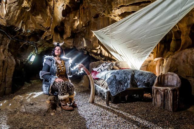 Lisa Bowerman and Nicholas Markham, owners of Stump Cross Caverns, are staying in a cave for 105 hours