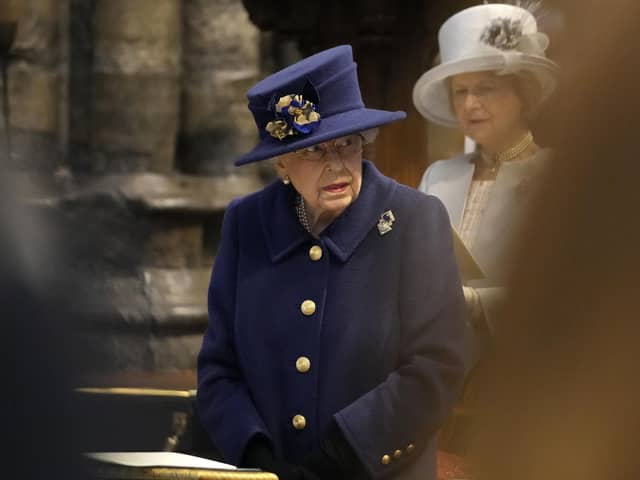 The Queen attends a Service of Thanksgiving at Westminster Abbey in London to mark the Centenary of the Royal British Legion.