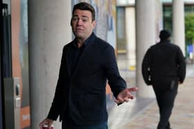 Mayor of Greater Manchester, Andy Burnham arrives at Media City in Salford, to appear on the BBC1 current affairs programme, The Andrew Marr Show (PA)